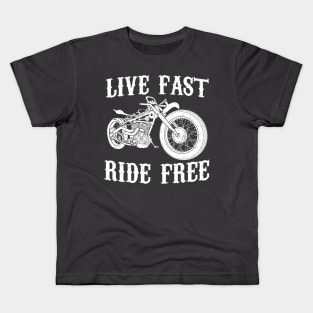 Live Fast, Ride Free Kids T-Shirt